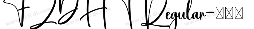 FZDHT Regular字体转换